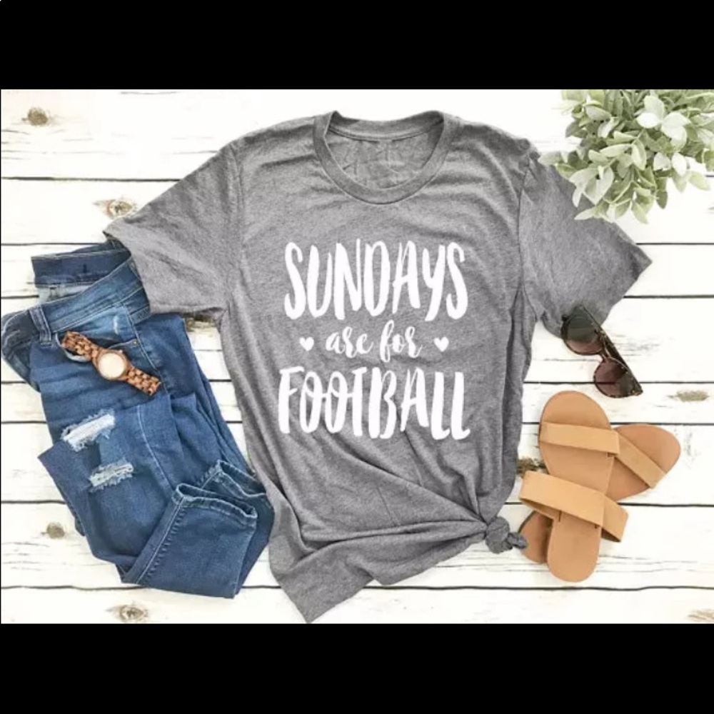 Football super fan graphic t shirt last few